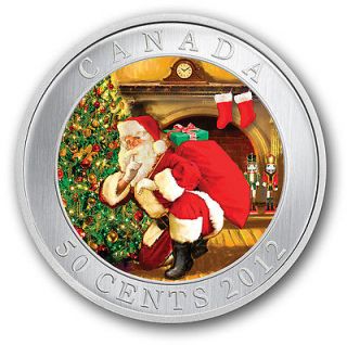 2012 CANADA SANTAS MAGICAL VISIT 50 CENT HOLIDAY LENTICULAR COIN
