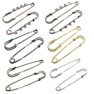 10 20 50 LARGE OVERSIZED METAL RUST Jewelry SAFETY kilt PINS 2 1/2