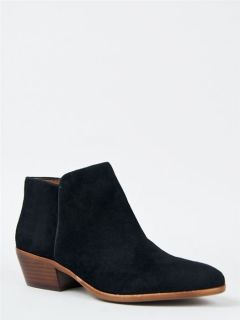NEW SAM EDELMAN PETTY Women Stacked Heel Basic Ankle Suede Boot Booty