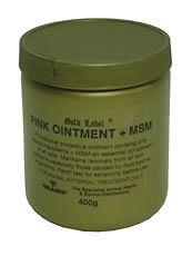 GOLD LABEL   PINK OINTMENT PLUS MSM FOR HORSES   DRY/CRACKED SKIN
