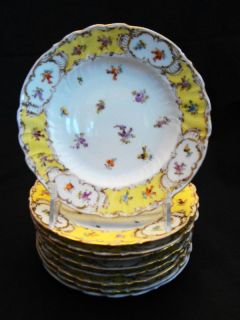 Set 9 Richard Klemm Dresden Porcelain Plates 1888 1916