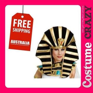 ANCIENT EGYPTIAN ADULT HEADPIECE HAT UNISEX ACCESSORY FANCY DRESS