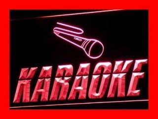 i099 r OPEN Karaoke Box Cafe Bar Pub NR Neon Light Sign