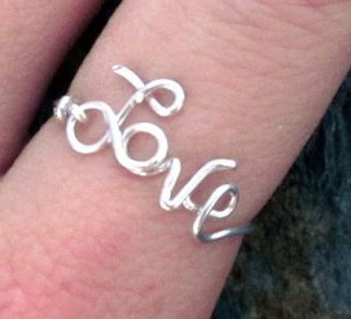 925 Sterling Silver Love Ring   Infinity Love   All Sizes Available!