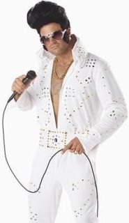 New Mens Vegas Costume Elvis Rock Star Outfit Jumpsuit