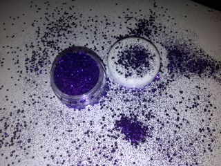 Nail Art ~ Glitter Mash Up Mix ~ Royal Purple ~ Sparkling ~ WoW  ~