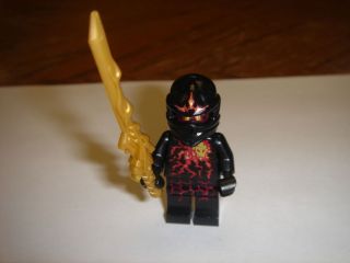 LEGO Ninjago black ninja NRG cole with dragon sword new
