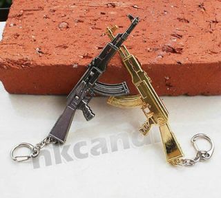 Special AK 47 Weapon Classic Model Assault Rifle Key Chains Military