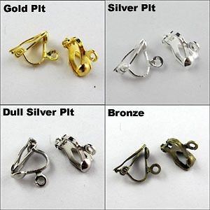On Earring Earwire DIY Gold,Silver,Bronze etc.10x13mm Wholesale R344 1