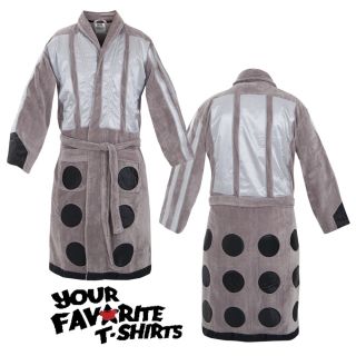 Doctor Who Dalek Costume Toweling Bath Robe BBC Licensed Great Gift