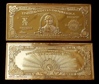 1907 SERIES $10 HILLEGAS GOLD CERTIFICATE .999 FINE GOLD/COPPER BAR