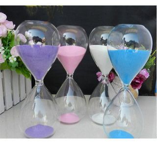 Colorful sand glass sandglass hourglass timer 60min home desk decor