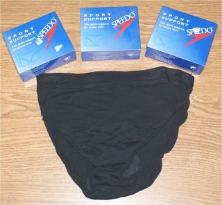 pr Black Vintage Speedo Brand Mens XL Underwear Sport Support waist