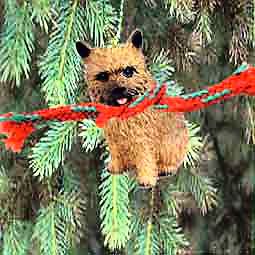 Norwich Terrier Holiday Ornament New