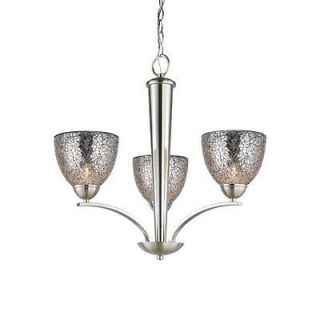 Woodbridge North Bay 3 Light Chandelier with Mosaic Bell Glass