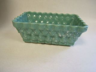 UPCO Green Spattered Planter #1028 Ungemach Pottery Excellent