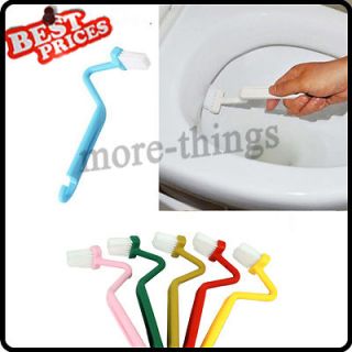 Type Curved Plastic Toilet Brush Cleaning Toilet Corner Rim