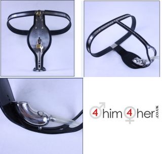 Male Stainless Steel Adjustable Chastity Belt Locking Device Ref: 611