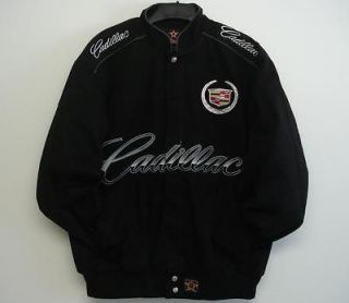 Size XL AUTHENTIC GM CADILLAC COTTON TWILL BLACK NEW JACKET JH DESIGN