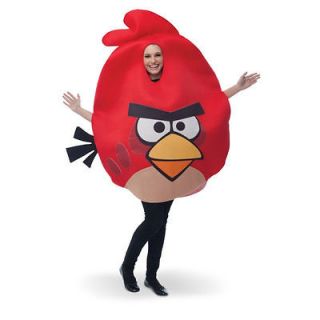 Red Bird Adult Costume One Size Fits Most Angry Birds NEW