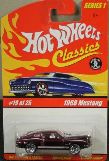 2005 HOT WHEELS CLASSICS SERIES 1 #19 Purple 1968 Mustang (FREE S&H)