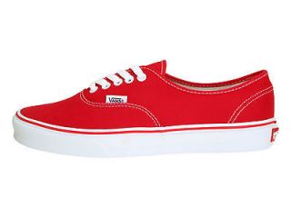 VANS AUTHENTIC RED Core Classics UNISEX Casual Classic Skate Shoes VN