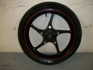 2010 10 11 12 #9529 Yamaha R6 R6R Front Wheel with Tire