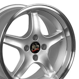 17 x8 9 Silver Cobra wheels Set of 4 Rims deep fit Mustang® GT 4 lug
