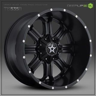 20 inch 20x9 TIS 535B black wheel rim 5x5.5 5x139.7 +18