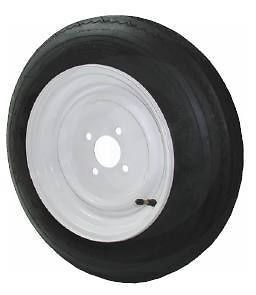 Trailer Tire w/Wheel 4.80x8, 4 Hole Hub, Load Range C