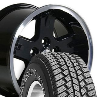 15x8 Black Wrangler Wheels Rims 31x10.5 Tires Fits Jeep