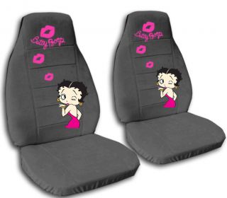 BRAND NEW **CAR SEAT COVERS CHARCOAL W/BETTY BOOP CUTE