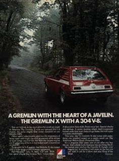 1972 AMC GREMLIN X   THE HEART OF JAVELIN 304 V8 AD