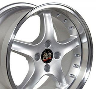 17 Silver Cobra 4 Lug Wheel 17x9 Rim Fits Mustang®