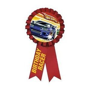 HOT WHEELS PARTY GUEST OF HONOR RIBBON ~ cars Birthday Party Supplies