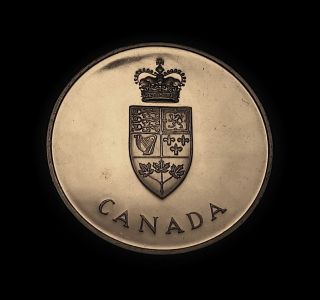1967 CANADA CONFEDERATION STERLING SILVER MEDAL PROOF UNC WITH HOLDER