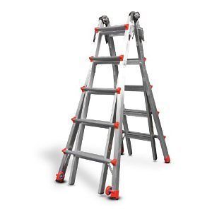 Little Giant Ladder 22 Collapsible Adjustable Reach Home Office