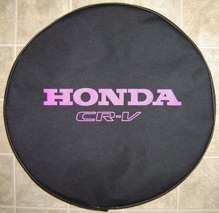 SpareCover® Brawny Series   Honda 27 CR V Tire Cover Pink on Black