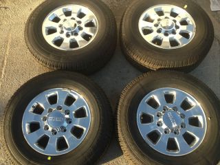 2013 GMC 18 Rims and Tires Set 2500HD 3500 HD GM Chevy Rims Wheels and