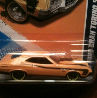 Hot Wheels 2012 Muscle Mania 72 Ford Grand Torino Sport Yellow