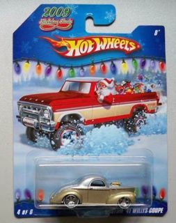 2009 Hot Wheels Holiday Rods Custom 41 Willys Coupe New