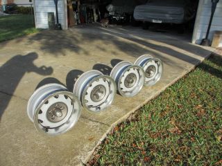 Set of 4 Mopar Rally Wheels 14 inch Chrysler Dodge Plymouth with
