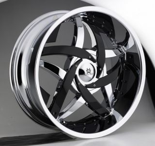 22 Hipnotic C Note Chrome Wheels Rims Caddilac Escalade Chrysler 300