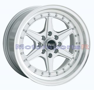 15 15x8 XXR 501 Silver Wheels Rims Deep Dish Stance 4 lugs 98 Nissan