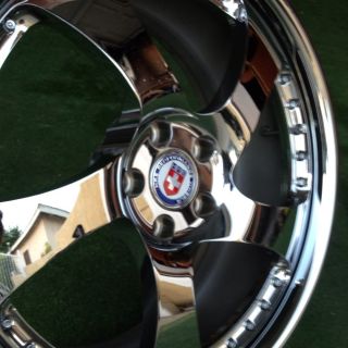 HRE 542R 19x9 5 Chrome 3 Piece Forged Aluminum Wheels Rims