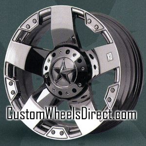 KMC Wheel Rockstar 22x12 8x6 5 Chrome 44 Chev Dodge Brand New