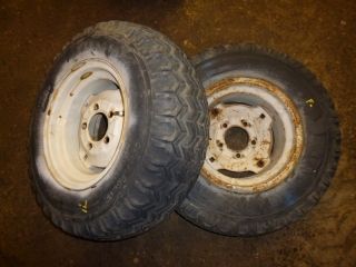 Ford 120 Tractor Firestone 23x8 50 12 Rear Tires Rims
