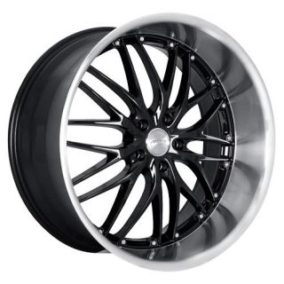 20 MRR GT1 Black Rims Wheels 20x8 5 32 5x112 Audi S4