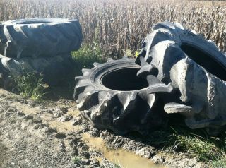 24 5 32 GOODYEAR R 2 COMBINE TRACTOR SWAMP BUGGY TIRES NO RIMS 4 TIRES