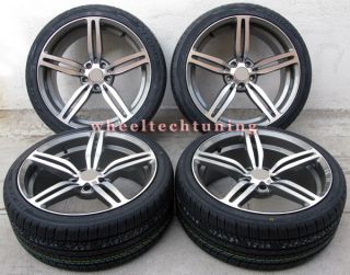 19 BMW M6 Style Staggered Wheels and Tires for 325i 328i 330i 335i Z3